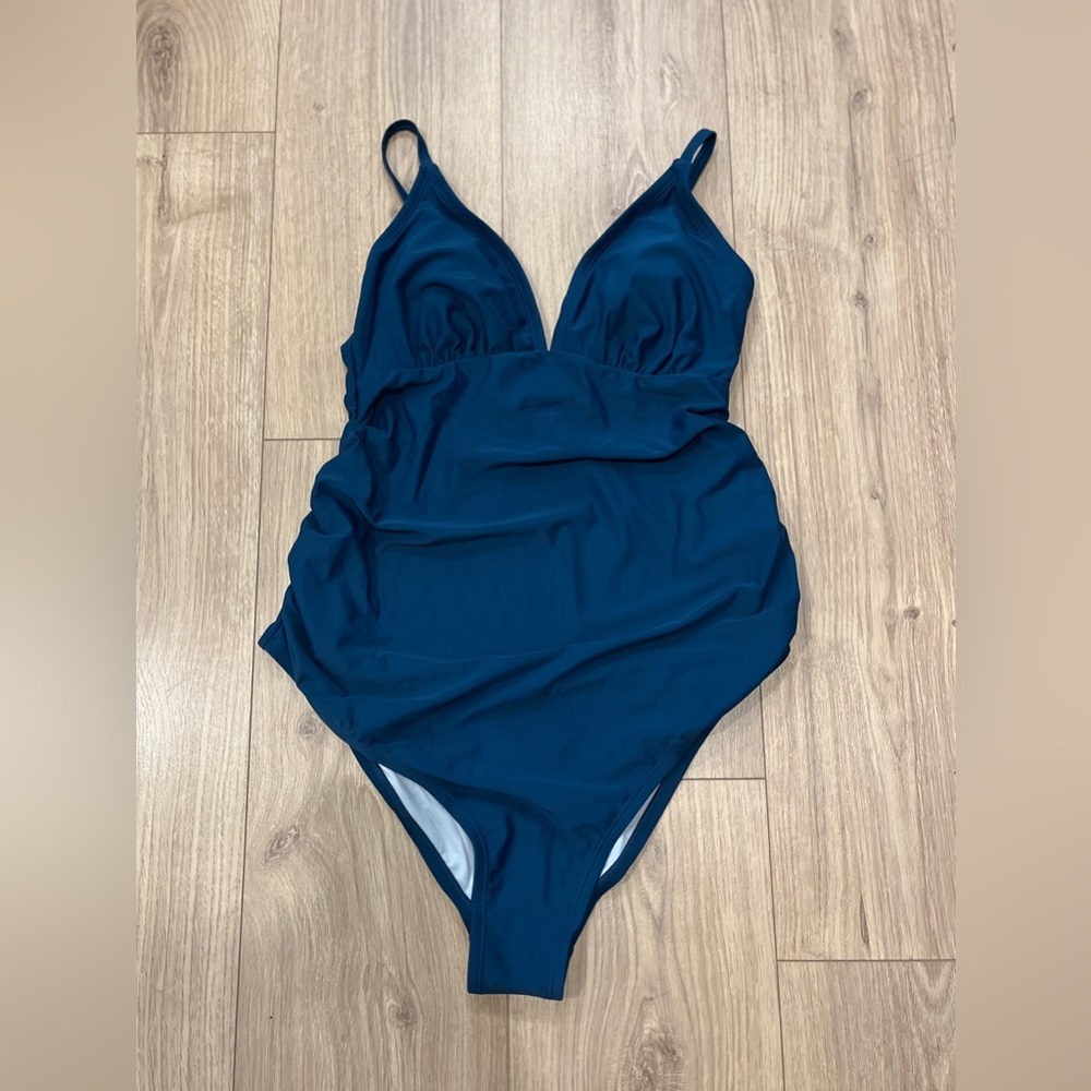 Navy Blue Women's One Piece Swimsuit